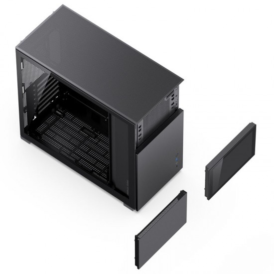 JONSBO D41 SC BLACK ATX Tempered Glass Computer Case with HD-LCD